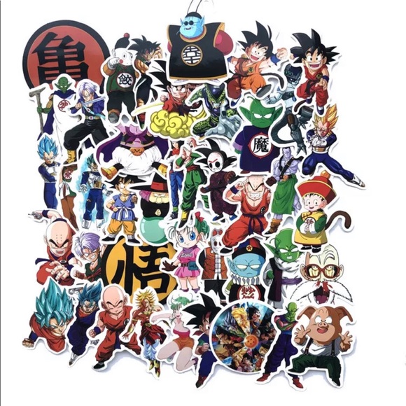 Dragon Ball Z Party Birthday Stickers Gift 100Pc - Picture 2 of 7